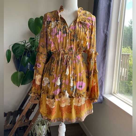 Cotton Lance Cade turmeric colored dress - Picture 3 of 6